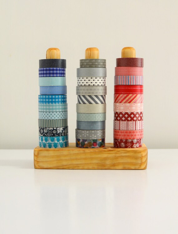 Items similar to The Original Washi Tape Organizer Wood Masking Tape Holder Eco friendly