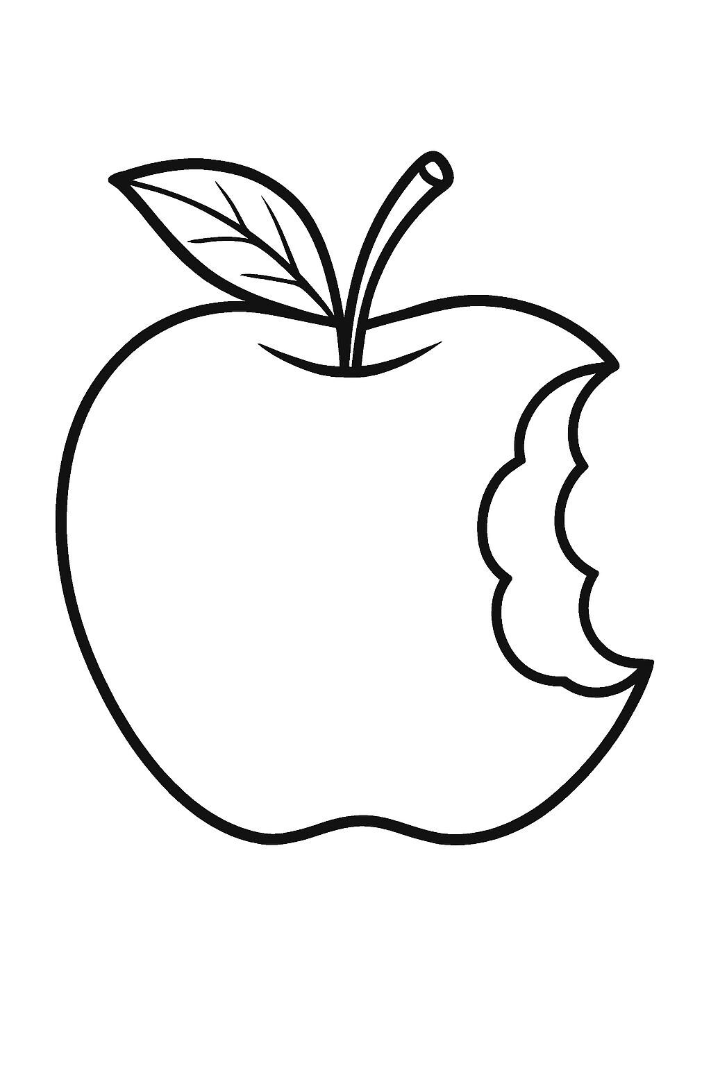 10 Printable Pages, Apple Coloring Page, Food and Drink Relaxation