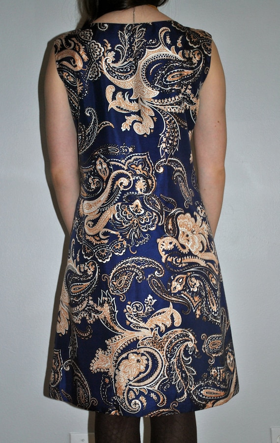 Mod 60's Paisley Sun Dress - image 3