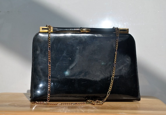Vintage Marchioness Black Evening Bag - image 3