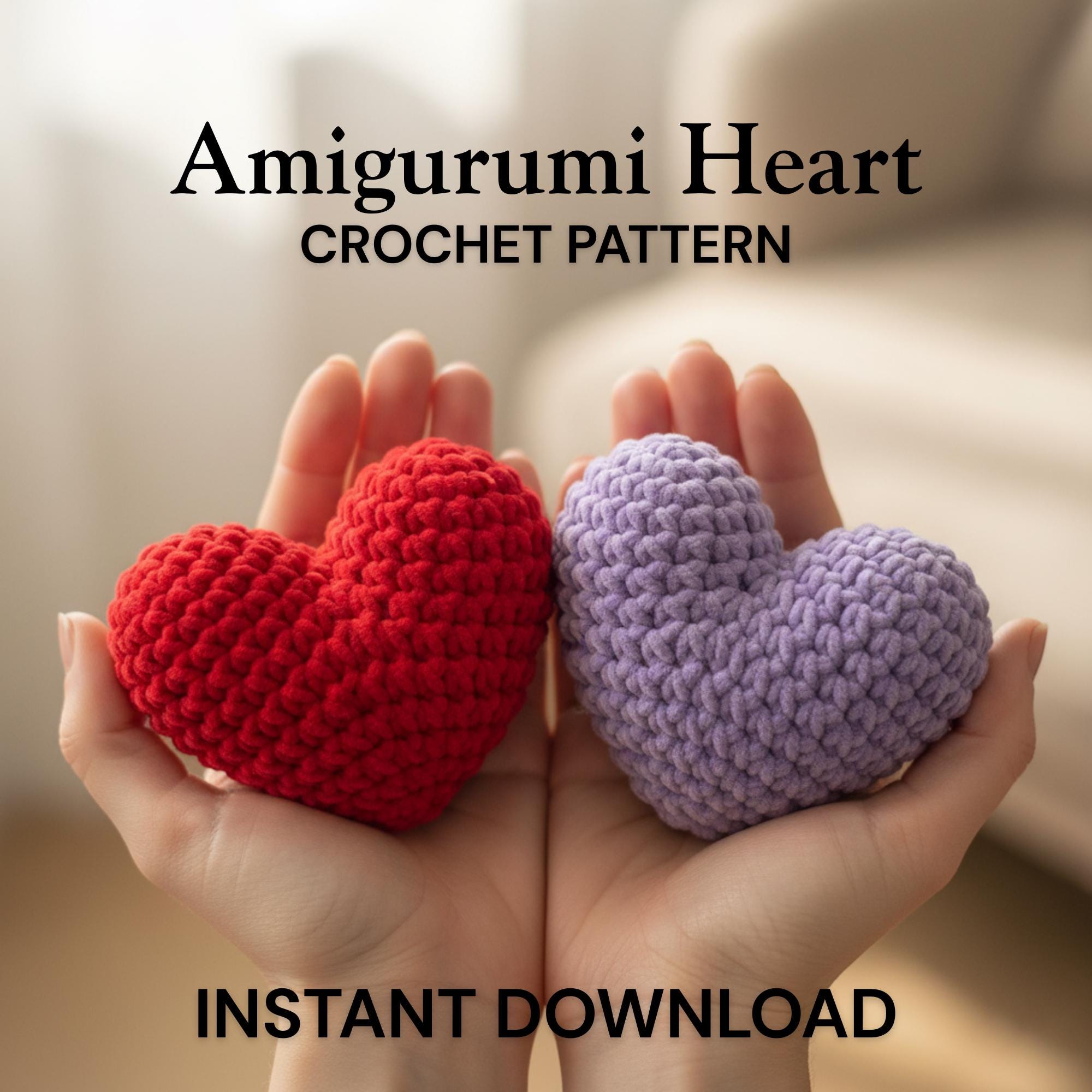 30 Beautiful Crochet Heart Patterns To Make With Love 11 Chunky Plush Heart Crochet Pattern
