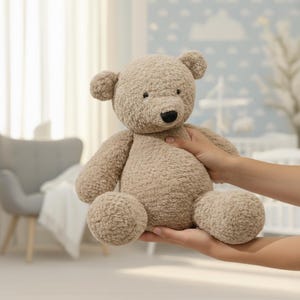 Teddy Bear Crochet Pattern, Amigurumi Plush Toy (PDF)