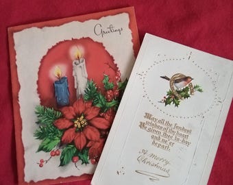 Cartes de Noël anciennes et vintage