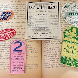 Vintage Beauty Labels