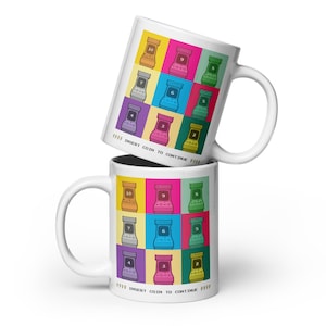 Retro Arcade Countdown Mug - 80s 90s Gamer Coffee Cup