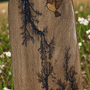 cutting board,  unique gift, Ukrainian gift, A handmade cheese board with a unique burnt material design is the perfect kitchen tool for mom