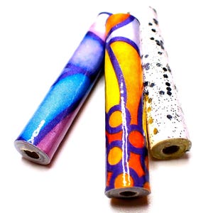 Handgefertigte Papierperlen: Tube, DIY Schmuck Handwerk TB15