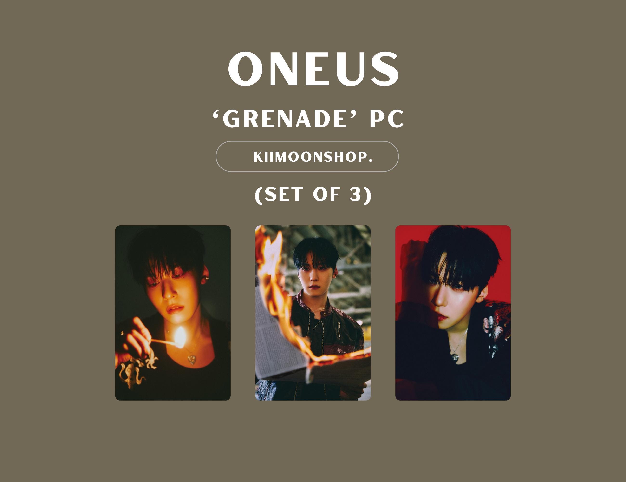 Oneus 'grenade' Photocard (set of 3) - Etsy