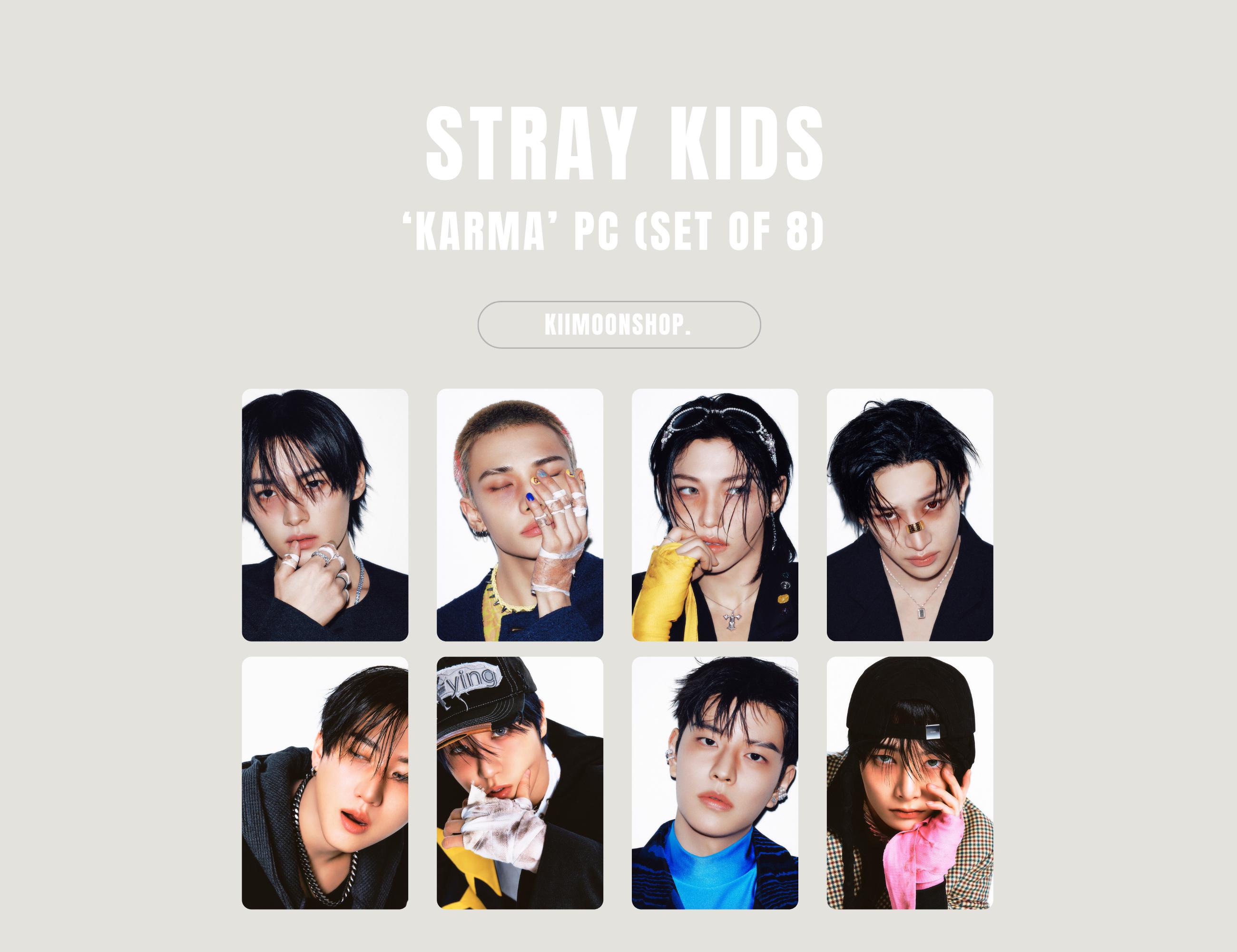 Stray Kids 'karma' Photocard (set of 8) - Etsy