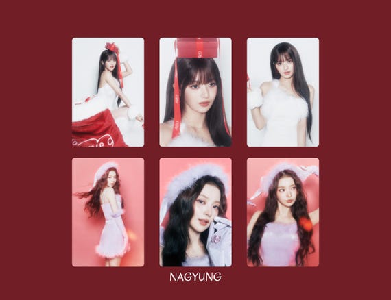 Fromis_9 'white Memories' Photocard (set of 6) - Etsy