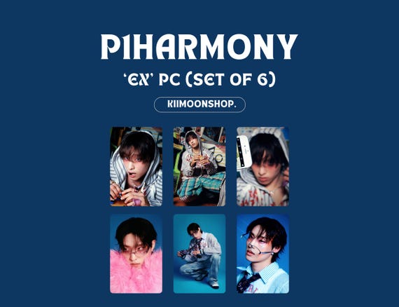 P1harmony 'ex' Photocard (set of 6) - Etsy