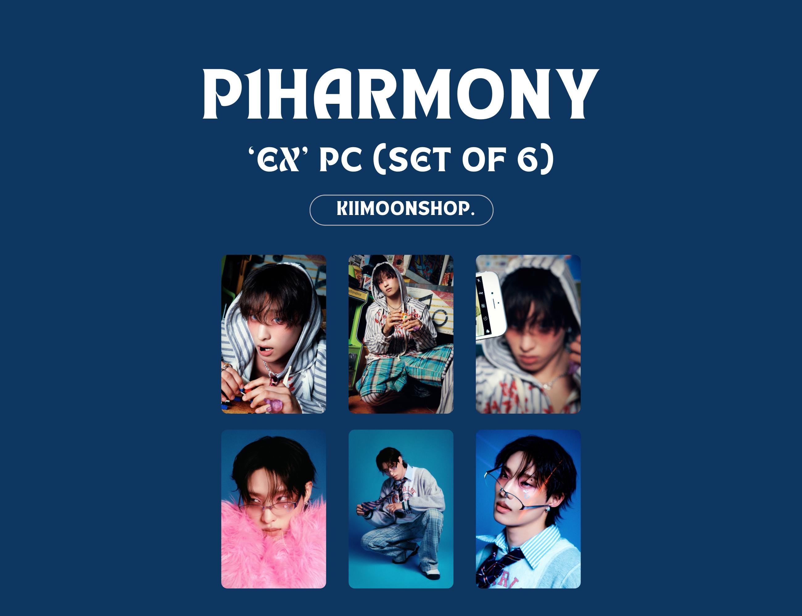 P1harmony 'ex' Photocard (set of 6) - Etsy