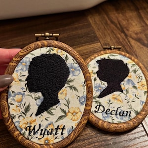 Embroidered Pet/Child Silhouette Keepsake