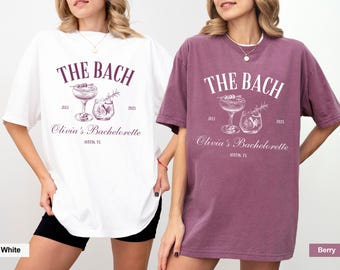 The Bach Club Comfort Colors Custom Bachelorette Party T-Shirt - Unisex Cotton Tee, Personalized Design Options