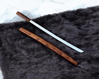 Hand-Forged Japanese Tanto Sword | Full Tang Blade | Samurai Shirasaya Sword | Christmas Gift for Him
