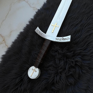 Handmade Faithkeeper Knights Templar Accolade Sword Replica - Medieval Crusader Sword | Collectible Decor & Gift for Him