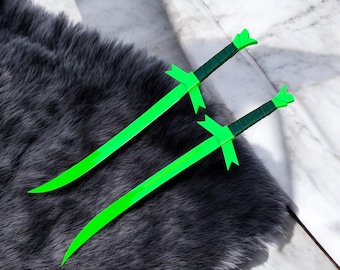 Replica della spada d'erba di Finn - Spada cosplay in acciaio inossidabile di Adventure Time / Da collezione fatta a mano