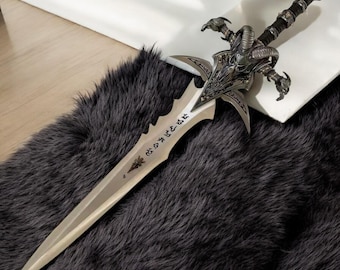 Frostmourne sword 2.0 replica | Full Metal Lich King Cosplay Prop | WoW Warcrafts inspired Blade