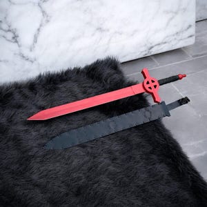 Handmade Demon Blood Sword | Finn inspired Fantasy Replica | Stainless Steel Cosplay Blade | Decorative Display Prop