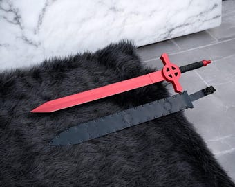 Handmade Demon Blood Sword | Finn inspired Fantasy Replica | Stainless Steel Cosplay Blade | Decorative Display Prop