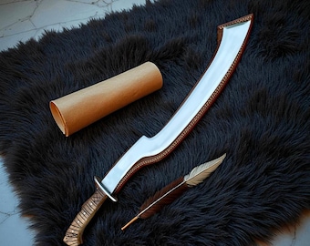 Handmade Egyptian Khopesh Sword - Ancient Pharaoh Curved Blade Replica | Cosplay, collectible & Gift for him