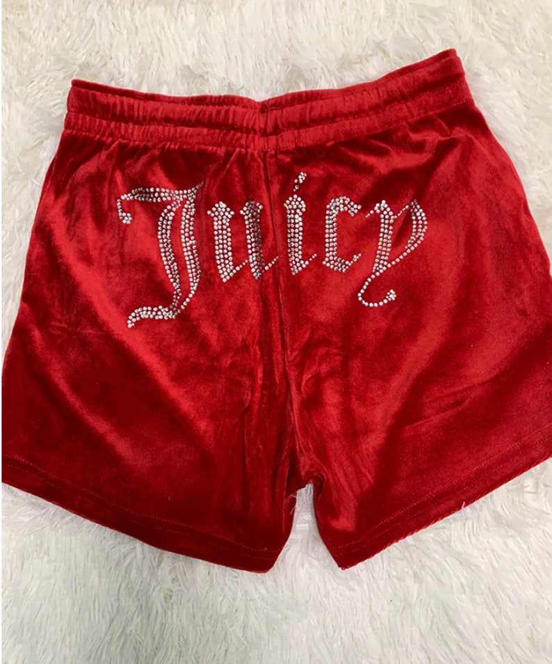 Velour Sporty Shorts Biker Shorts for Workout Fitness Diamond Etsy