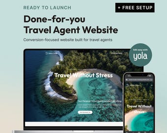 Luxury Travel Agent Website Template | Ready-to-Launch Landing Page