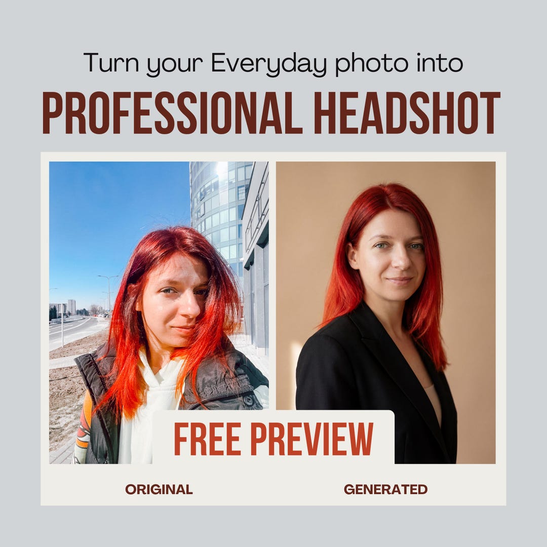 Professional AI Headshot Upgrade | Website & Linkedin Photo Editing ...