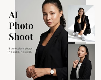 8 Professional 4K Photos | AI-Powered Brand Photoshoot for Personal Branding