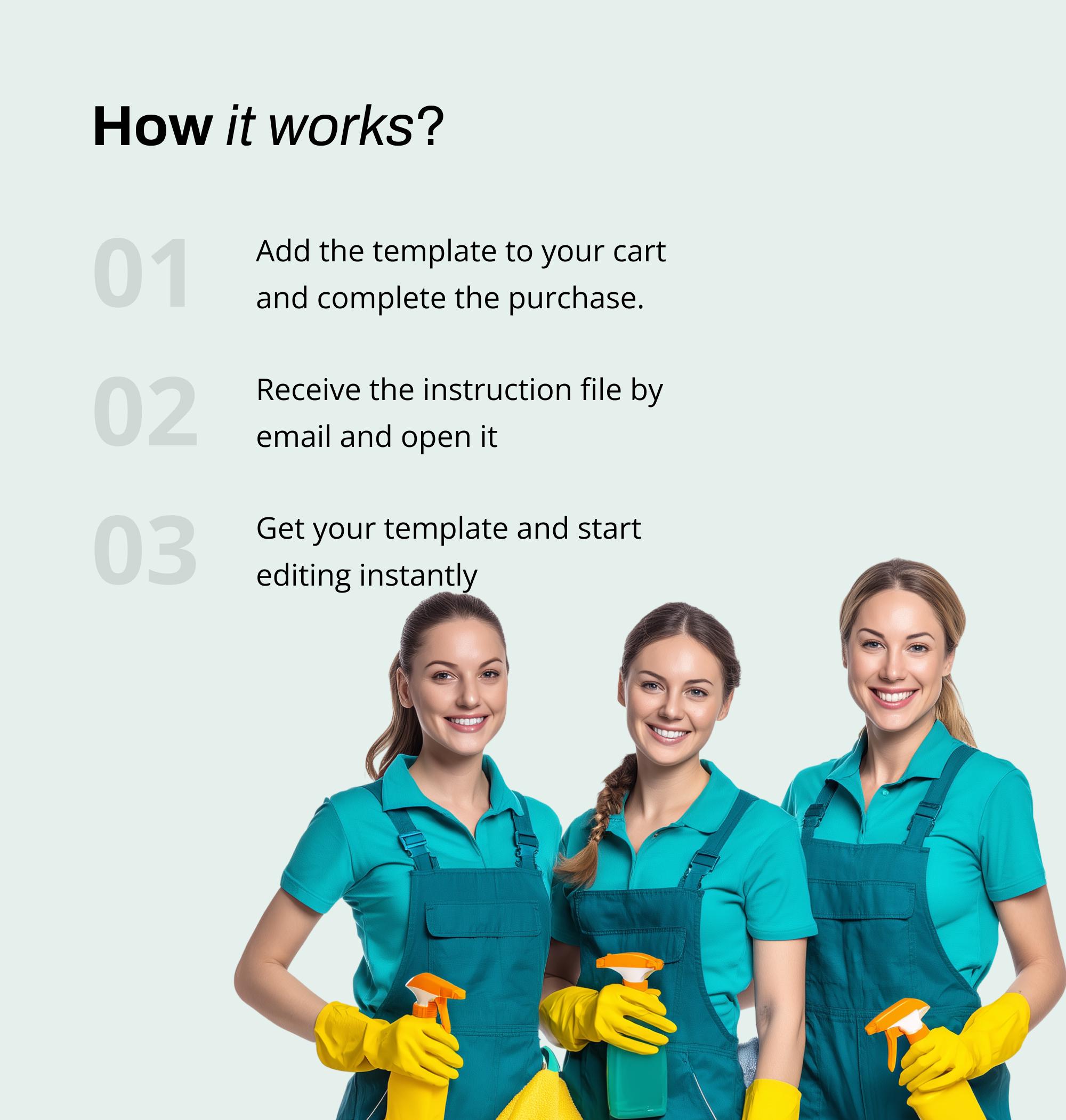 Cleaning Business Website Template Editable Maid & Housekeeping