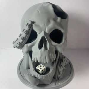Skull Dice Tower – Gothic Dice Roller for D&D, TTRPG, Pathfinder, and Tabletop Games