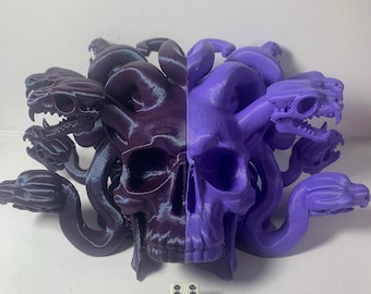 Tour de dés Medusa Skull : rouleau RPG de table du MDN imprimé en 3D