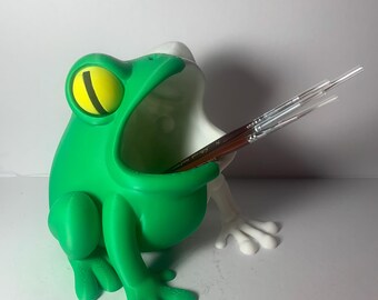 Frog Skeleton Pen Holder | Whimsical Desk Organizer