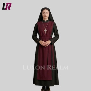 red nun dress Catholic nun holding hi-res stock photography and images
