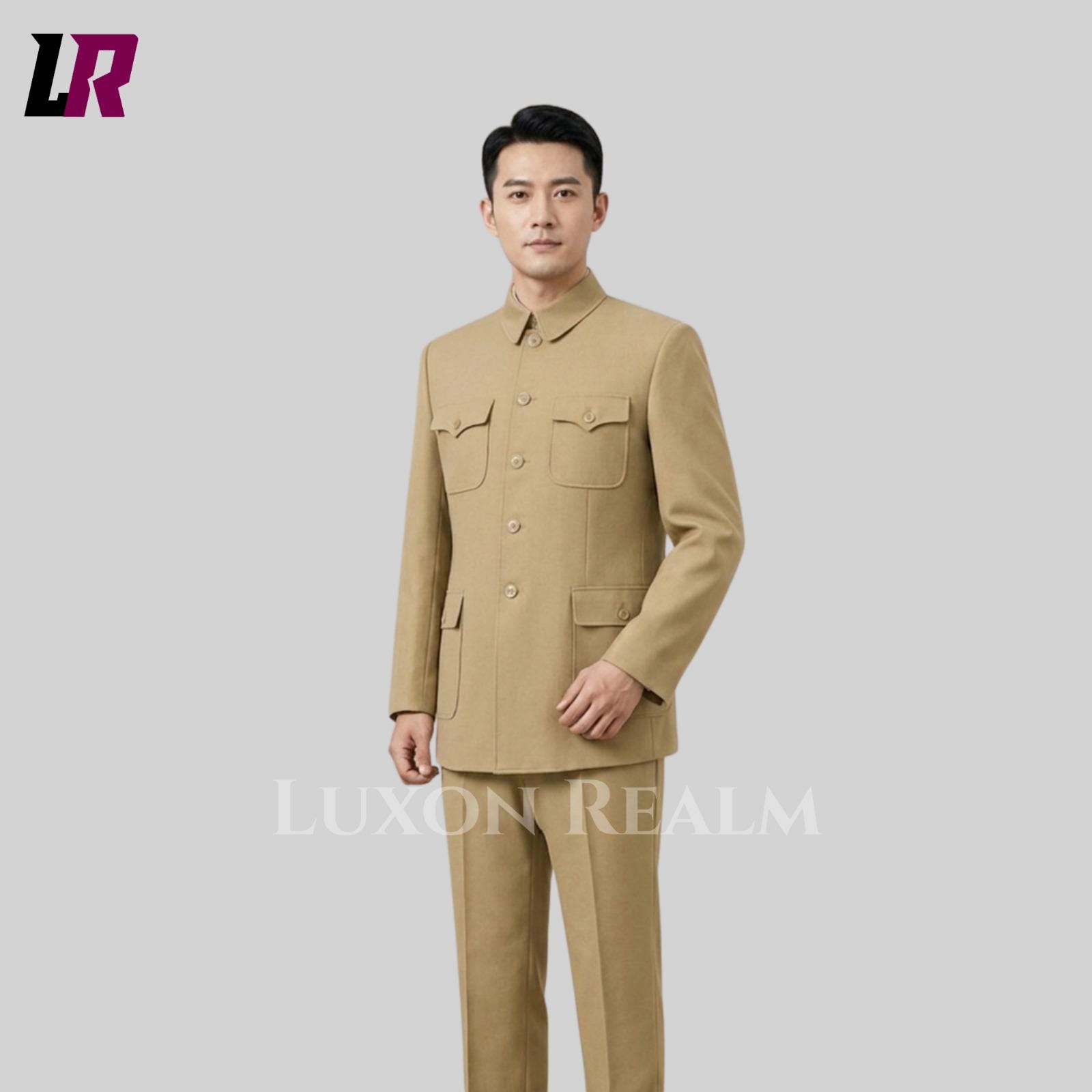Mao Collar Jacket - Etsy Singapore