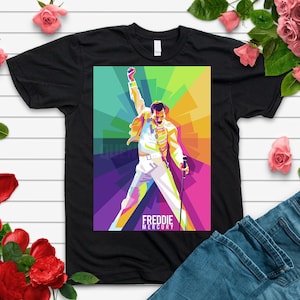 Freddie Mercury Vintage tshirt, Queen at Wembley Retro tshirt, The Hectics rock band 60s, Freddie gifts for her, We Will Rock You tshirt