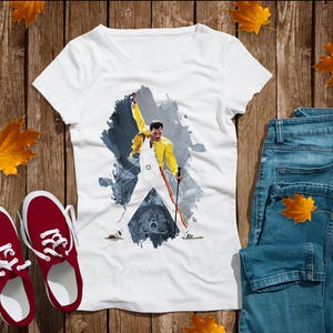 Freddie Mercury Vintage tshirt, Queen at Wembley Retro tshirt, The Hectics rock band 60s, Freddie gifts for her, We Will Rock You tshirt