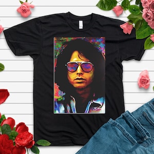 The Doors Vintage T-Shirt, Jim Morrison Shirt, Retro Style T-Shirt, Cool Music Shirt, Unisex Casual Top, Gift for Music Lovers and Friends