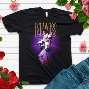 Elvis Presley Shirt, Vintage Elvis Graphic Tee, Rock and Roll Music Shirt, Retro Concert T-Shirt, Elvis Fan Gift, 70s Music Comfort Color