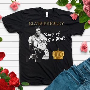 Elvis Presley Shirt, Vintage Elvis Graphic Tee, Rock and Roll Music Shirt, Retro Concert T-Shirt, Elvis Fan Gift, 70s Music Comfort Color