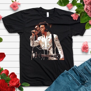 Elvis Presley Shirt, Vintage Elvis Graphic Tee, Rock and Roll Music Shirt, Retro Concert T-Shirt, Elvis Fan Gift, 70s Music Comfort Color