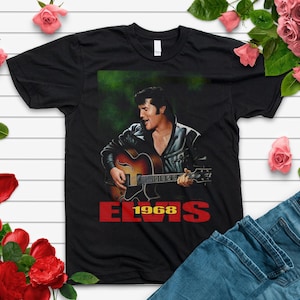 Elvis Presley Shirt, Vintage Elvis Graphic Tee, Rock and Roll Music Shirt, Retro Concert T-Shirt, Elvis Fan Gift, 70s Music Comfort Color