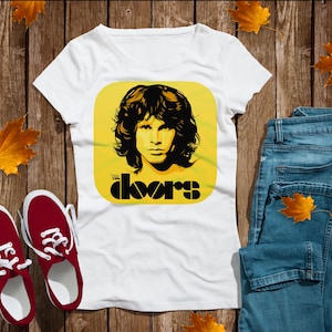 The Doors Vintage T-Shirt, Jim Morrison Shirt, Retro Style T-Shirt, Cool Music Shirt, Unisex Casual Top, Gift for Music Lovers and Friends