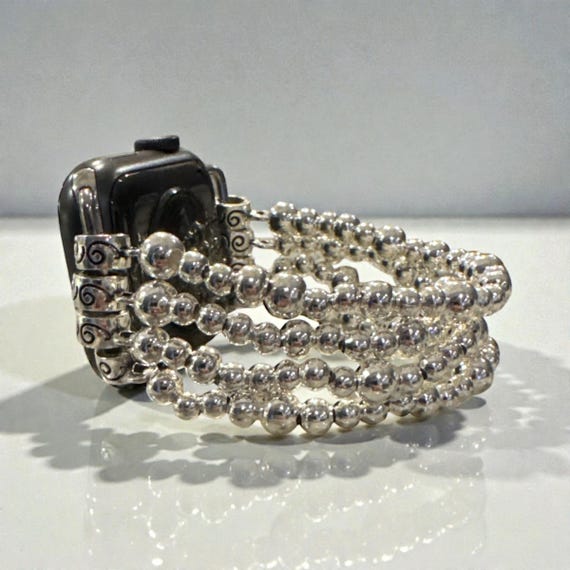 4 Strand Beaded Bracelet Band for Apple Watch Beaded Watch Band / Compatible With Apple / 38mm 40mm 41mm  main image 2