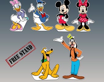 Mickey Mouse Minnie Mouse Cutout Life Size Standee Disney Clubhouse Yard Sign Mickey Birthday Party  decoration Outdoor Photo Prop Backdrop