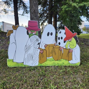Great Pumpkin Halloween Yard Sign Peanuts Gang Halloween Trick Or Treat Life Size Cutout Halloween Standee Pumpkin Patch Decor Centerpiece