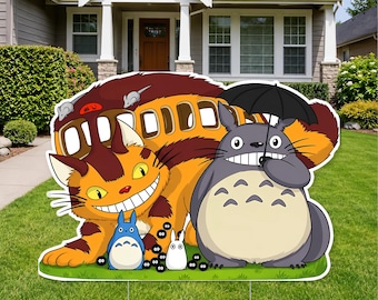 Totoro Birthday Party Decor My Neighbor Totoro Cutout Studio Ghibli Decor Life Size Standee Birthday Backdrop Yard Sign Anime Party Props