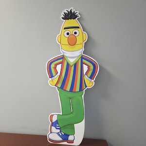 Sesame Street Party Elmo Cookie Monster Abby Cadabby Cutout Life Size Standee Birthday Photo Prop Kids Party Backdrop Yard Sign Decoration BERT