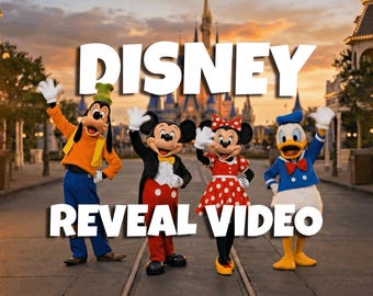 Ultieme Disney-vakantiereisonthulling - aangepaste, gepersonaliseerde video - Mickey zegt kindernaam - voor alle Disney-parken