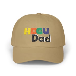 Casquette papa HBCU | Cadeau parfait pour l&#39;obtention du diplôme, la fête des mères, des événements universitaires, une tenue décontractée, un chapeau brodé
